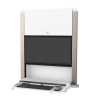 Ergotron 61-367-030 CareFit 24-inch Sit-Stand Enclosure, Sno