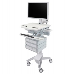Ergotron SV43-2550-0 StyleView Medication Cart with HD Pivot