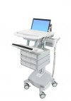 Ergotron SV44-1192-2 StyleView Laptop Cart, LiFe Powered, 9 