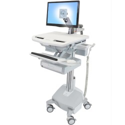 Ergotron SV44-1212-B StyleView Cart with LCD Arm, LiFe Power