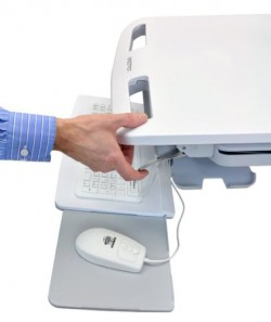 Ergotron SV44-1322-2 StyleView Cart with LCD Pivot, LiFe Pow