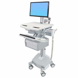 Ergotron SV44-13B2-3 StyleView Cart with LCD Pivot, LiFe Pow