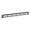 Panduit CP24BLY All Metal Patch Panel, 24 Port, Black.