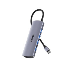 Unitek H1112EGY01 uHUBQ4, 4-in-1 10Gbps USB-C Hub with 4 Por