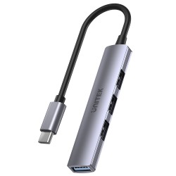Unitek H1208B 4-in-1 USB-C 5Gbps Hub (USB3.0 + 3*USB2.0),  S