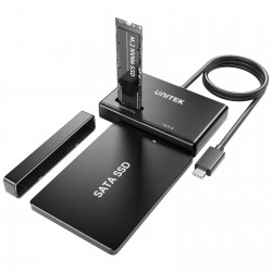 Unitek S1229CBK01 M.2 NVMe& SATA SSD Enclosure, Supports M K