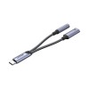 UNITEK M205A Type C to 3.5mm Headphone and 60W Charger Adapt