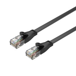 UNITEK C1812GBK 5M,  CAT.6 Flat Cable - RJ45 (8P8C) Male to 