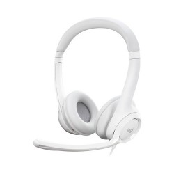 Logitech H390 USB Wired Headset with Controller - Off White 