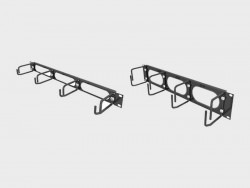 Vertiv 1230870 2U-Metal Horizontal Cable Ring, 19" Rack moun