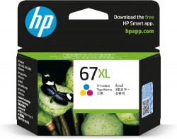 HP 67XL Tri-color Original Ink Crtg APJ 3YM58AA