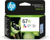 HP 67XL Tri-color Original Ink Crtg APJ 3YM58AA