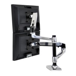 Ergotron 45-710-293 LX PRO ARM, DUAL DISPLAY, STACKING, GROM