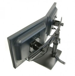 Ergotron 33-322-200 DS100 Dual-Monitor Desk Stand, Horizonta