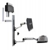 Ergotron 45-358-026 LX Sit Stand Wall Mount System, Med Silv