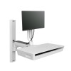 Ergotron 45-622-251 CareFit Combo Arm with Worksurface, Snow