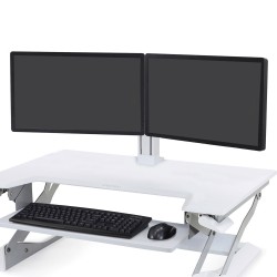 Ergotron 97-934-062 WorkFit Dual Monitor Kit, White