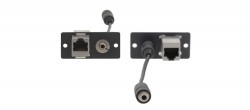 KRAMER WA-45 Wall Plate Insert - 3.5mm & RJ-45