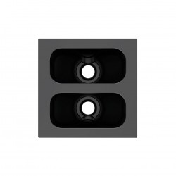 KRAMER MCP-1 White Pass-through module with 1 hole