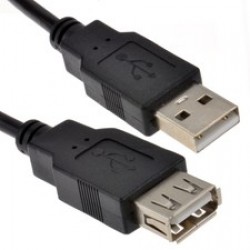 KRAMER C-USB3/AAE-6 USB 3.0 A(M) to A(F) Extension Cable-6ft