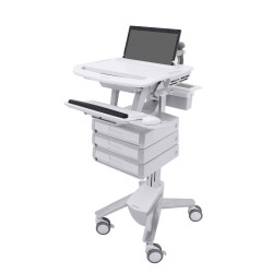 Ergotron SV43-1130-0 StyleView Laptop Cart, 3 Drawers