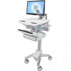 Ergotron SV43-1210-0 StyleView Cart with LCD Arm, 1 Drawer