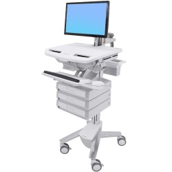 Ergotron SV43-1230-0 StyleView Cart with LCD Arm, 3 Drawers