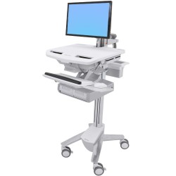Ergotron SV43-12A0-0 StyleView Cart with LCD Arm, Double Dra