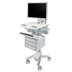 Ergotron SV43-2590-0 StyleView Medication Cart with HD Pivot