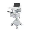Ergotron SV44-1122-2 StyleView Laptop Cart, LiFe Powered, 2 