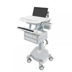 Ergotron SV44-1342-3 StyleView Cart with LCD Pivot, LiFe Pow