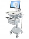 Ergotron SV44-1362-2 StyleView Cart with LCD Pivot, LiFe Pow