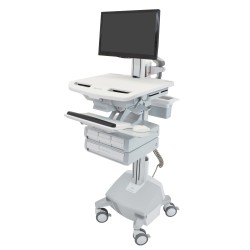 Ergotron SV44-13A2-4 StyleView Cart with LCD Pivot, LiFe Pow