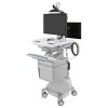 Ergotron SV44-13B2-2 StyleView Cart with LCD Pivot, LiFe Pow