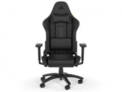 CORSAIR TC100 RELAXED - Leatherette Gaming Chair, Black/Blac