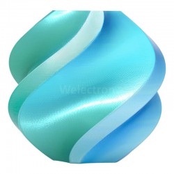 Bambu PLA Silk - Blue Hawaii (Blue-Green) - with Bambu Reusa