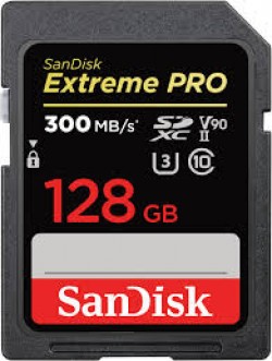 SanDisk Extreme Pro SDXC, SDXDK 128GB, V90, U3, C10, UHS-II,