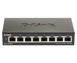 D-LINK DGS-1100-08PV2 8-port Gigabit Smart Managed PoE (64W)