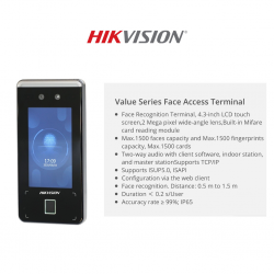 HIKVISION DS-K1T341CMF FACIAL RECOGNITION/FINGERPRINT