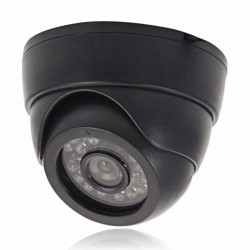 INDOOR DOME CAMERA 1/3 LENS 2.8MM 1200TVL 24 LED (BLACK)