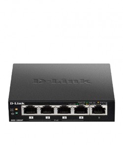 D-LINK 5-Port Gigabit Metal Desktop Switch with 4 PoE Ports 