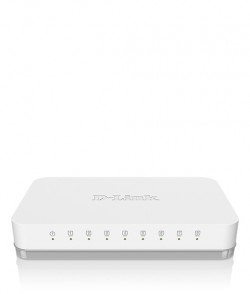 D-LINK 8-port 10/100/1000Mbps Unmanaged Gigabit Swtich DGS-1