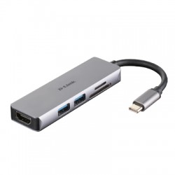 D-LINK DUB-M530   5-in-1 USB-C Hub with HDMI / USB 3.0 x 2 /