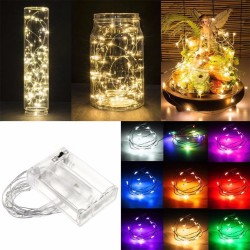 10M SILVER WIRE RGB LED ( BATTERY PACK ) FAIRY LIGHT