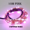 10M COPPER WIRE ( BATTERY PACK ) FAIRY LIGHT PINK