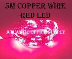 5M COPPER WIRE ( BATTERY PACK ) FAIRY LIGHT RED LED