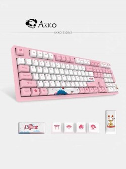 AK-6925758603836 AKKO Keyboard 3108DS - Midnight (Akko Pink 