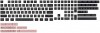 AK-6925758615723 AKKO Keycap - ASA Low Profile - Black & Pin