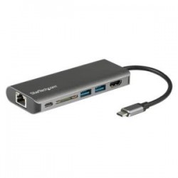 Star Tech USB C - HDMI+RJ45+SD Slot+2x USB 3.0+1x USB C(Powe
