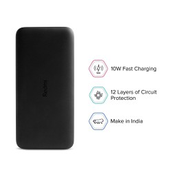 Xiaomi 10000mAh Redmi Power Bank  (Black)